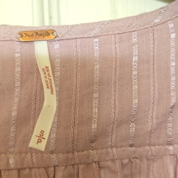 🌸Free People Tops | Free People Ruffle Blouse Lila | Color: Purple |💮 - Picture 3 of 7